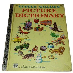 Vintage Little Golden Picture Dictionary Nancy Fielding Hulick 1971